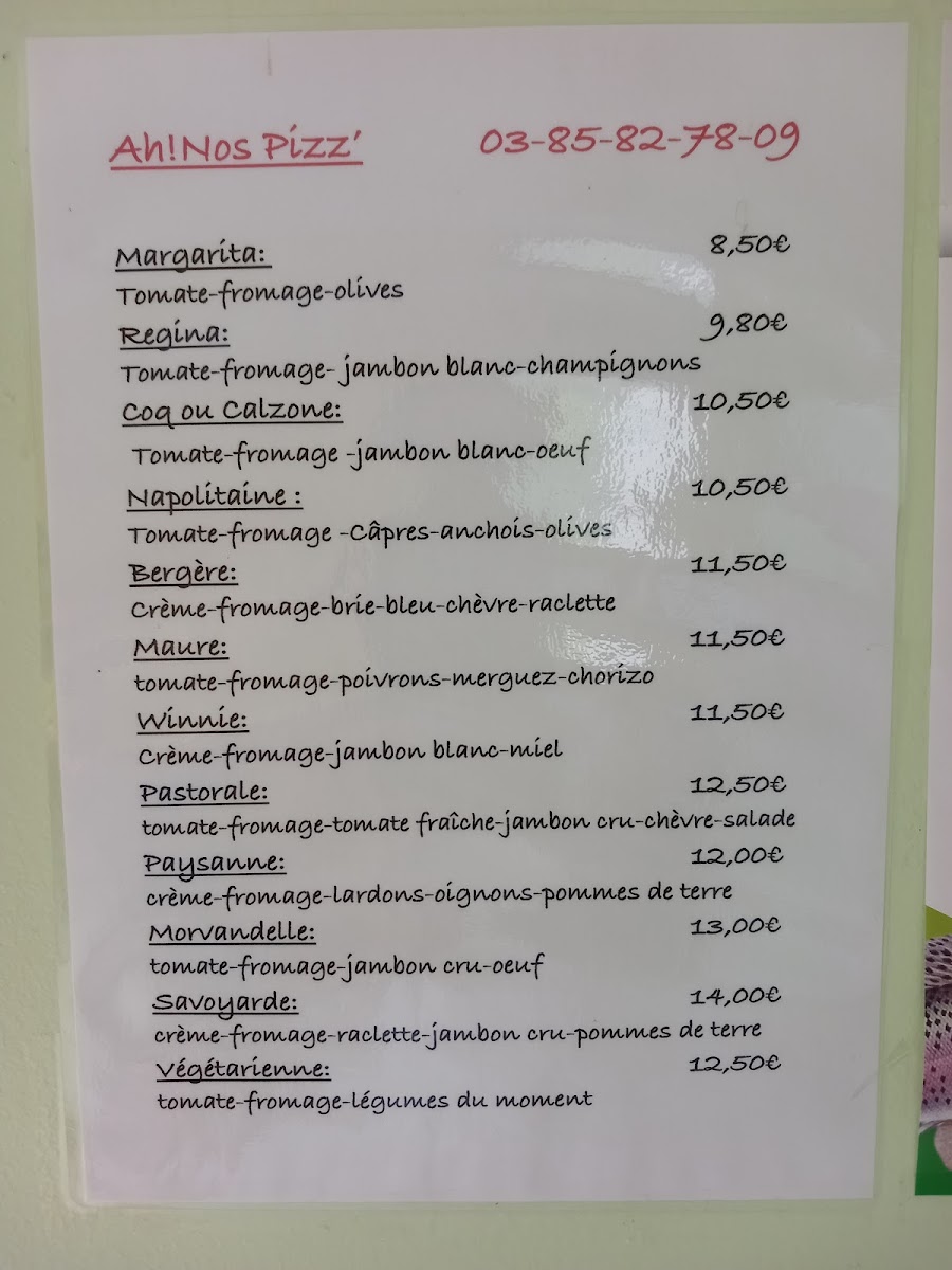 Menu Ah! Nos Pizz'-1